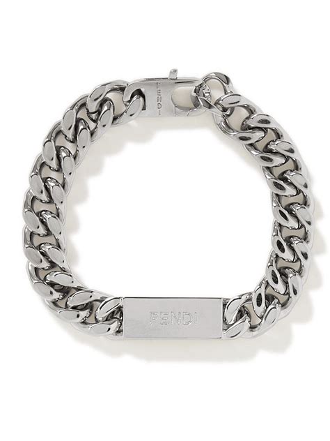 fendi embellished logo bracelet|genuine fendi bracelets.